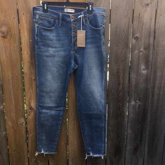 NWT Madewell 10" High-Rise Skinny Jeans in Cordova - Picture 4 of 7